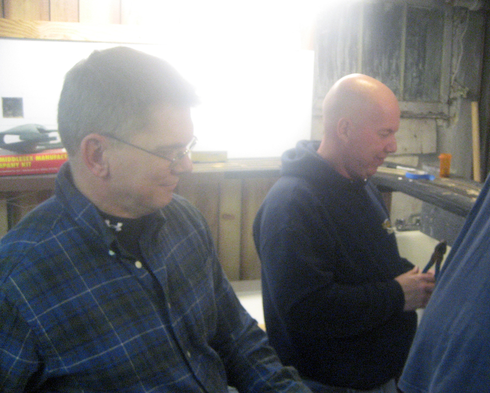 Neil and Ted installing new actuators