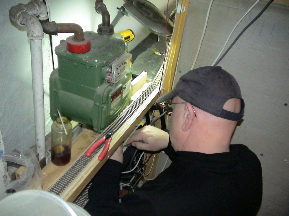 Ted Pamperin in the mechanical room