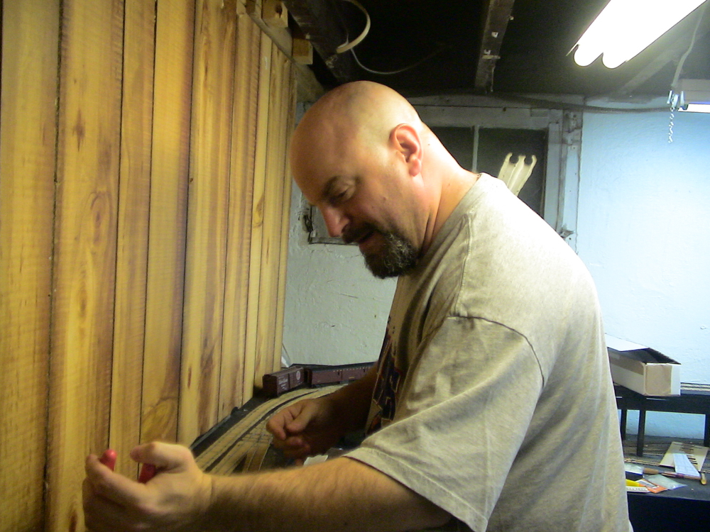 Craig working on the Morgam Post Office